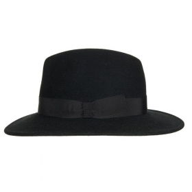 Cappello in feltro HUTTER premium nero - pura eleganza