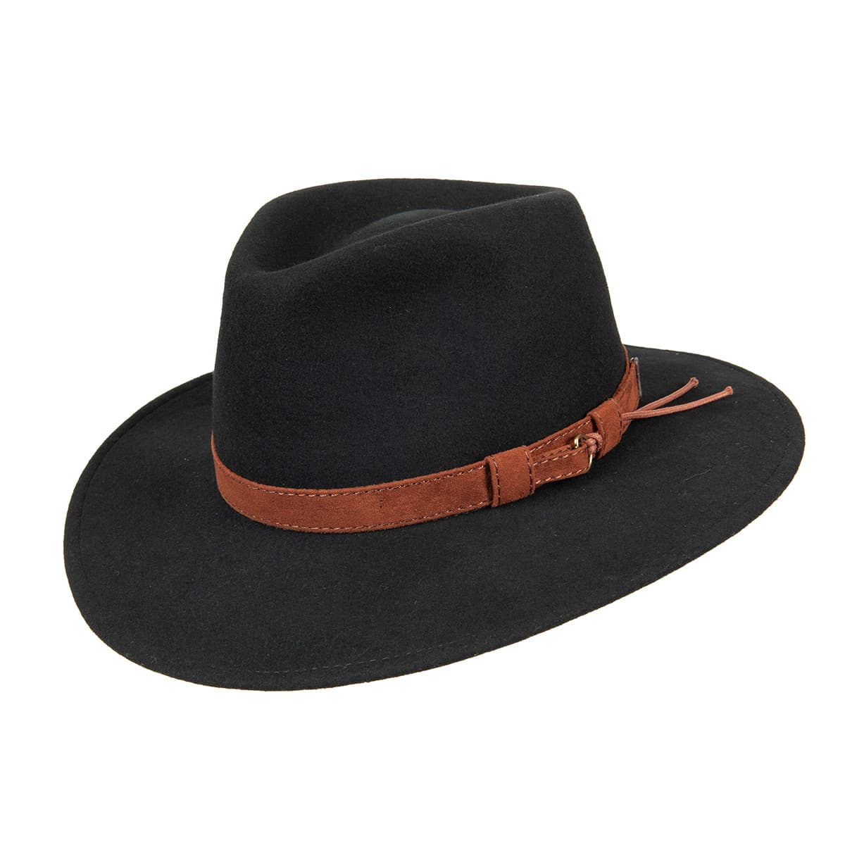 Cappello estivo da cowboy Western in microfibra con tesa modellabile e fascia per cappello Kakadu 