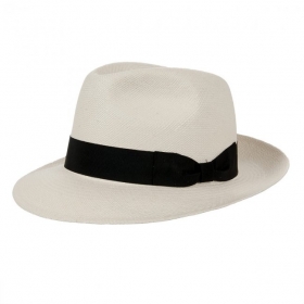 HUTTER   cappello fedora in paglia Panama originale con