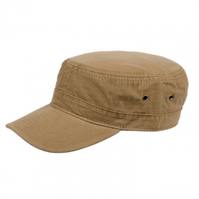 berretto con visiera stile militare in cotone