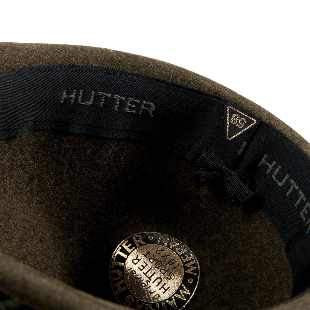 HUTTER cappello cacciatore in ottimo feltro lana tascabile