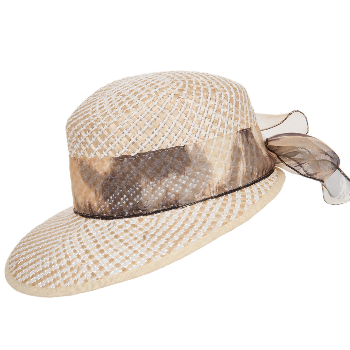 Cappello Di Paglia Per Bambini - Fedora Tesa Larga Per Spiaggia E Sole - Foto 5