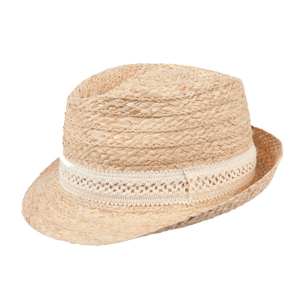 HUTTER cappello in paglia per donna modello Trilby
