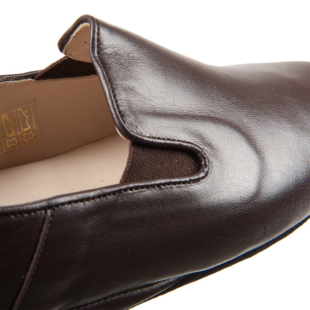 Pantofole Da Uomo In Pelle APREGGIO - Modello Bronzo VIP - Suola Antiscivolo, Taglia 42 - Ciabatte Da Casa Eleganti - 3