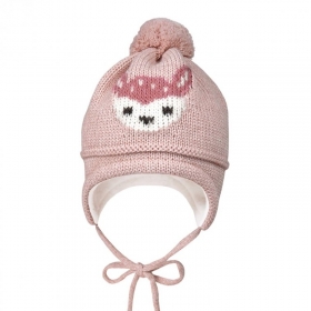 Cappello da bambina MAXIMO con pompon e cravatte