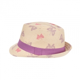 Elegante cappello trilby a farfalla per ragazze