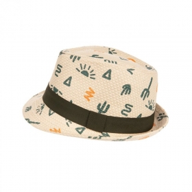 Cappello trilby MAXIMO per ragazzo - stampa cactus