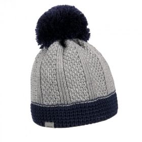 Cappello con pompon MAXIMO in lana merino