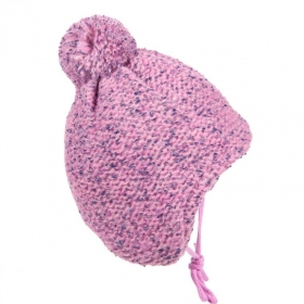 Cappello da bambina MAXIMO con orecchie e pompon