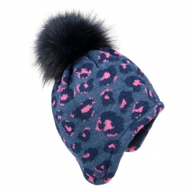 Cappello MAXIMO con orecchie e pompon