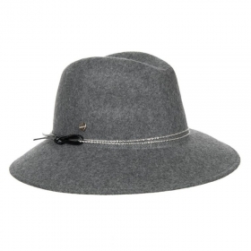Cappello Fedora da donna con catena