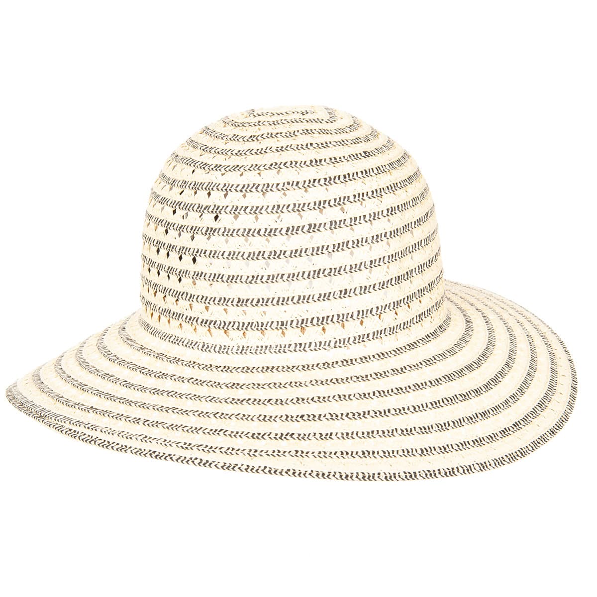 Cappello Da Sole In Paglia Donna Con Tesa Larga E Perle – Regolabile, Per Spiaggia E Viaggi – Taglia 56-58 Cm - 4