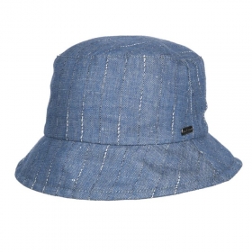 Cappello da pescatore con gessato | Tendenza lino