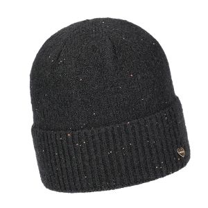 Elegante cappello invernale in maglia con effetto lucido