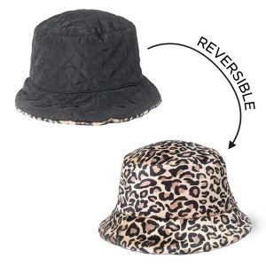 Cloche da donna reversibile con motivo animalier