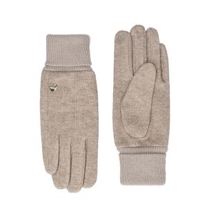Guanti caldi da donna con polsino in maglia