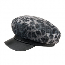 Stewart Maculato Nero con cappuccio a punta