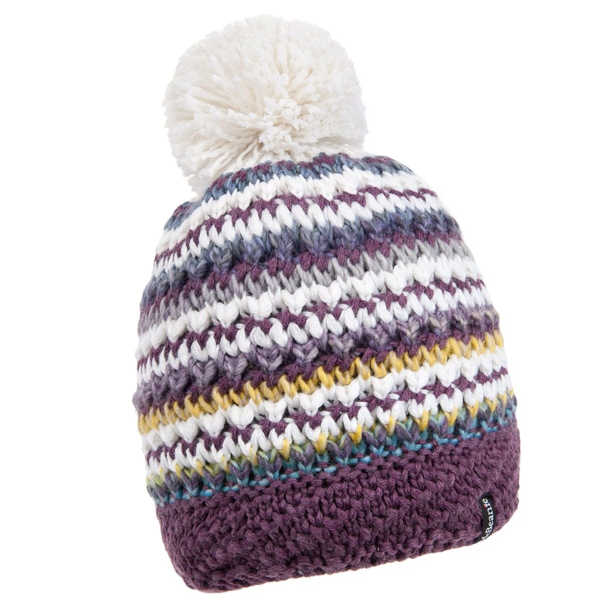 McBEANIE | berretto lana maglia con pompon e fodera pile