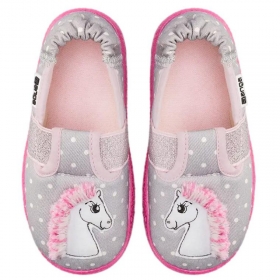 Pantofole da bambina NANGA con motivo a cavallo
