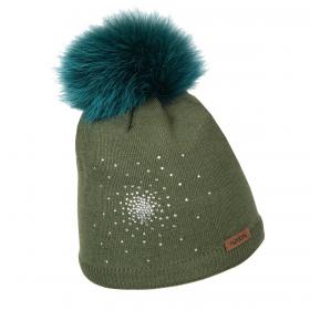 Berretto con pom pom di pelliccia firmato NORTON