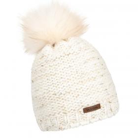 NORTON cappello in maglia con pompon di volpe