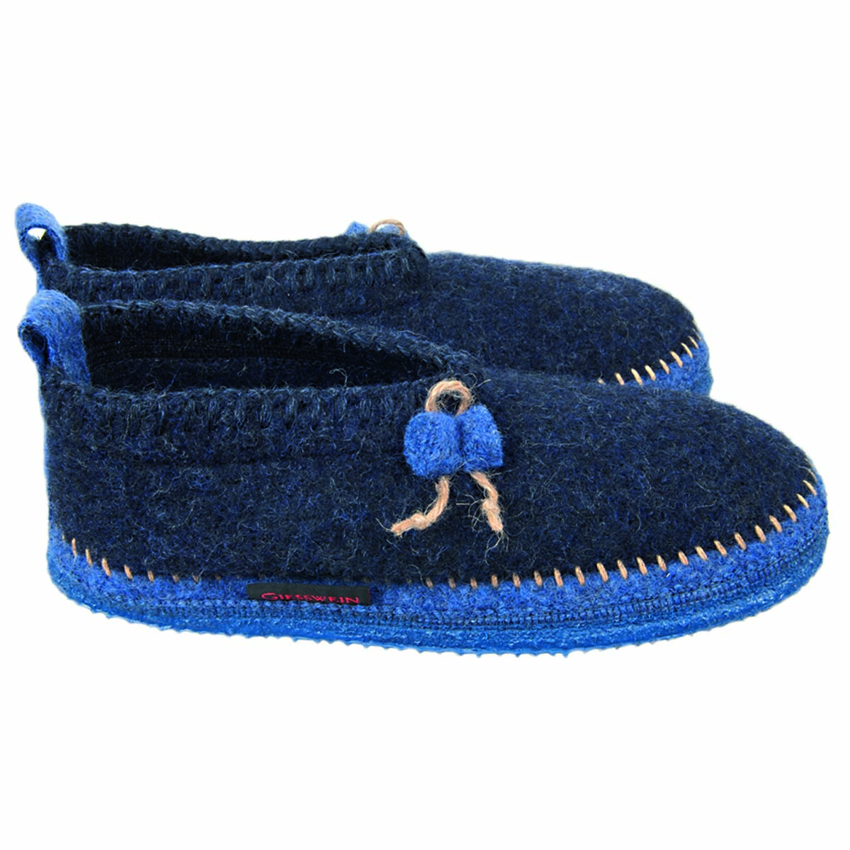 pantoffole da donna in lana vergine con suola antiscivolo e
