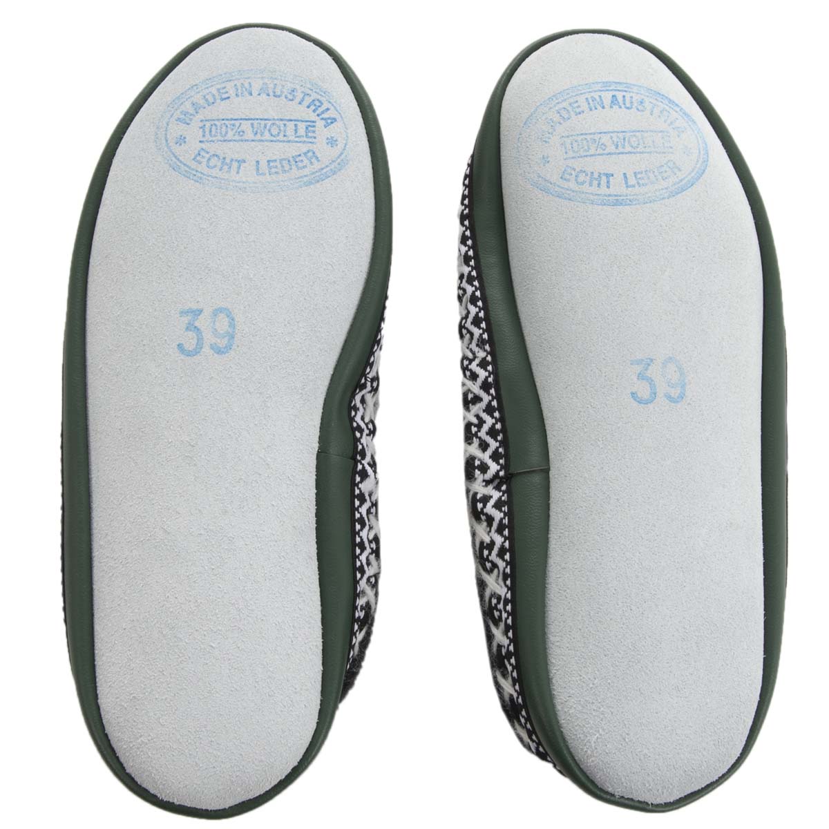 Pantofole Grigie In Lana Di Pecora 100% Biologica Per Uomo, Unisex - Foto 5