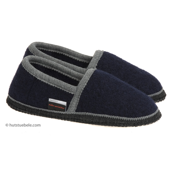 Sterntaler Pantofole Bimbo In Lana Feltra Con Velcro - Suola Antiscivolo (0-24 Mesi)