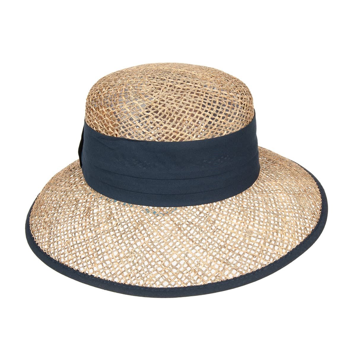 Black Jungle Beach Comber Cappello Di Paglia Naturale Con Sottogola, Taglia Unica, Unisex
