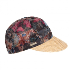 Cappello a visiera SEEBERGER con tessuto floreale
