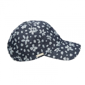 Cappello da donna SEEBERGER in denim con fiori