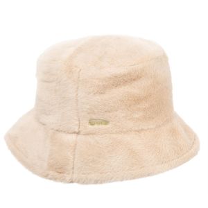 SEEBERGER cappello a secchiello in pelliccia sintetica da donna