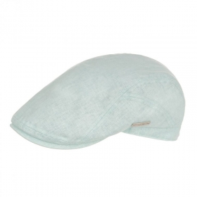 Cappello piatto SEEBERGER unisex in cotone e lino