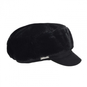 SEEBERGER Cappello militare in finta pelliccia da donna