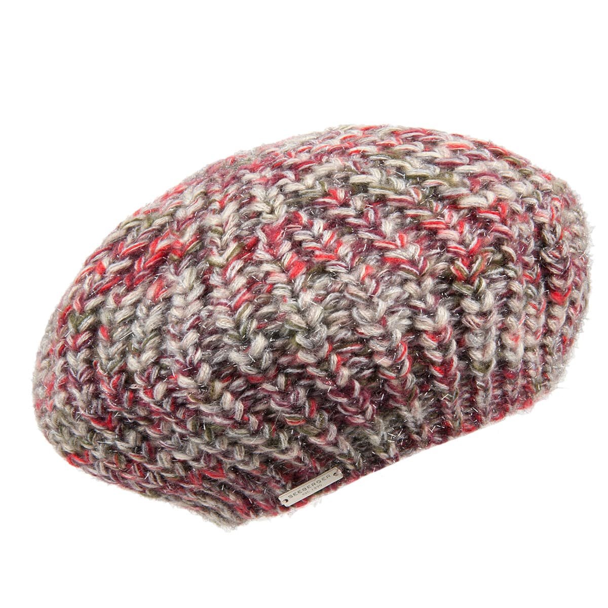 SEEBERGER | basco lana beret fluffy rib structure --\u003e cappelleria  Hutstuebele - cappelli e berretti per uomo donna bambi
