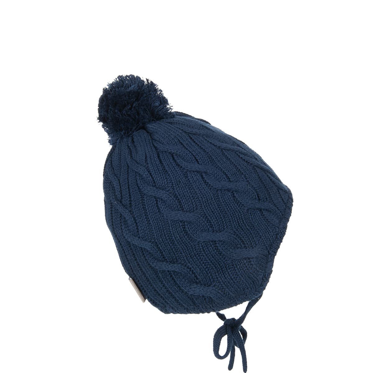 STERNTALER  Cappello pon pon da bambino in maglia da annodare 100% cotone  --> cappelleria Hutstuebele - cappelli e berr