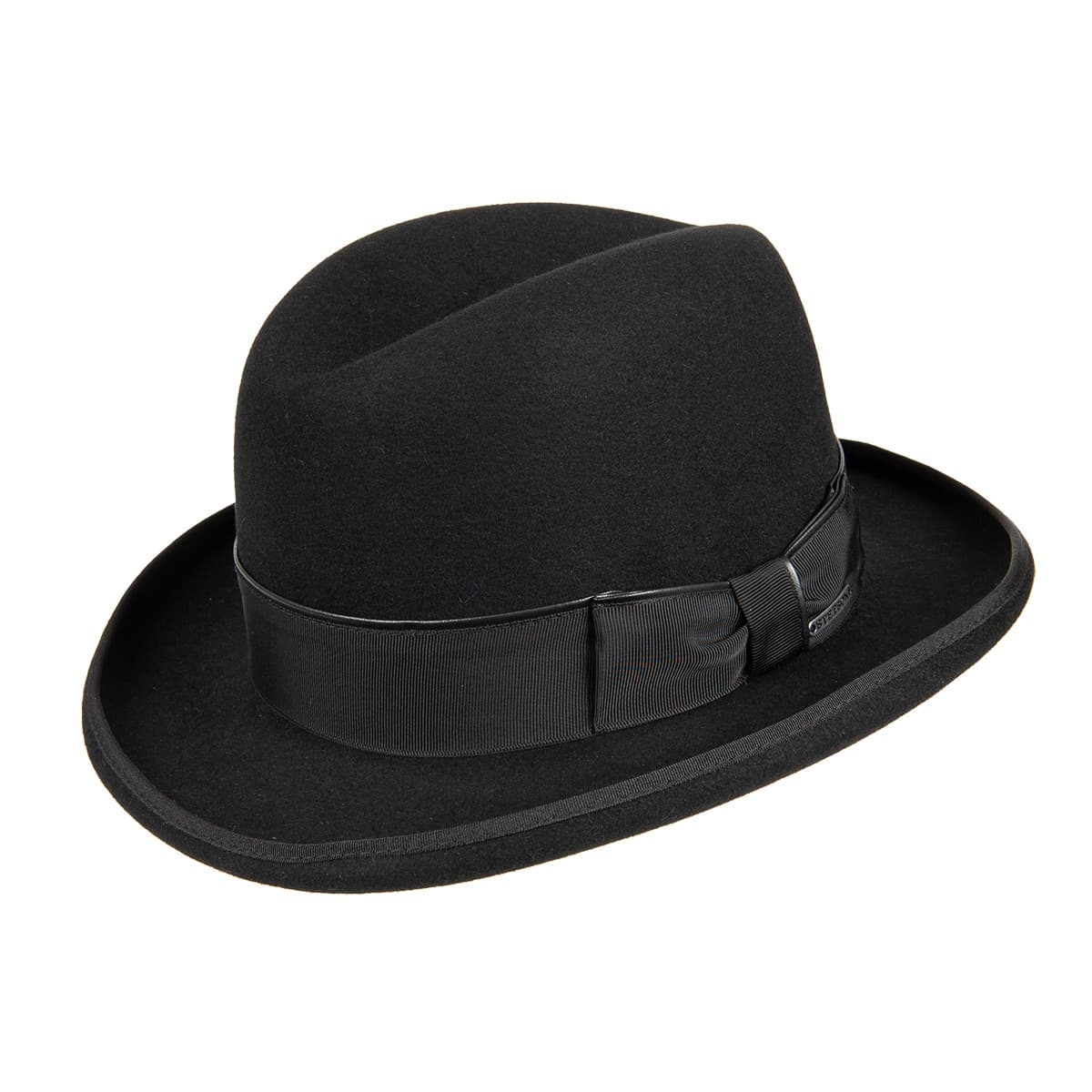 Stetson Cappello In Feltro Di Lana Unisex – Falda Larga, Fascia In Pelle, Nastro Grosgrain, Fatto A Mano In UE