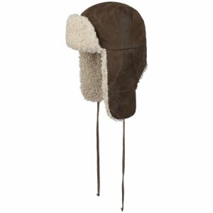 Berretto da aviatore STETSON: pelle vintage