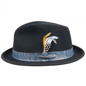 STETSON Cappello da giocatore in vitafelt con piuma
