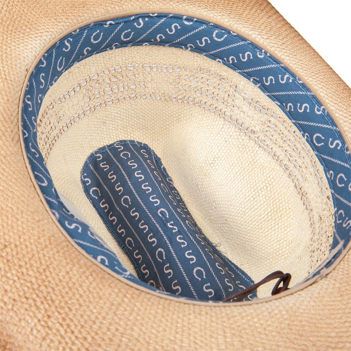 Cappello Di Paglia Unisex Blu, Tesa Larga Per Protezione Solare – Perfetto Per Spiaggia, Feste E Viaggi