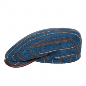 STETSON Driver Cap Uomo - Strisce di lino e comfort