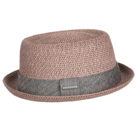 Elegante cappello bicolore a forma di torta di maiale