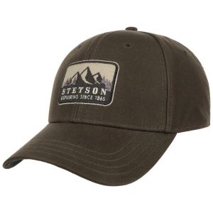 Berretto da baseball in cotone cerato STETSON