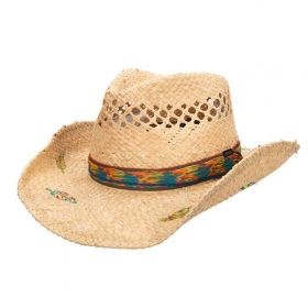 Cappello western Stetson in rafia