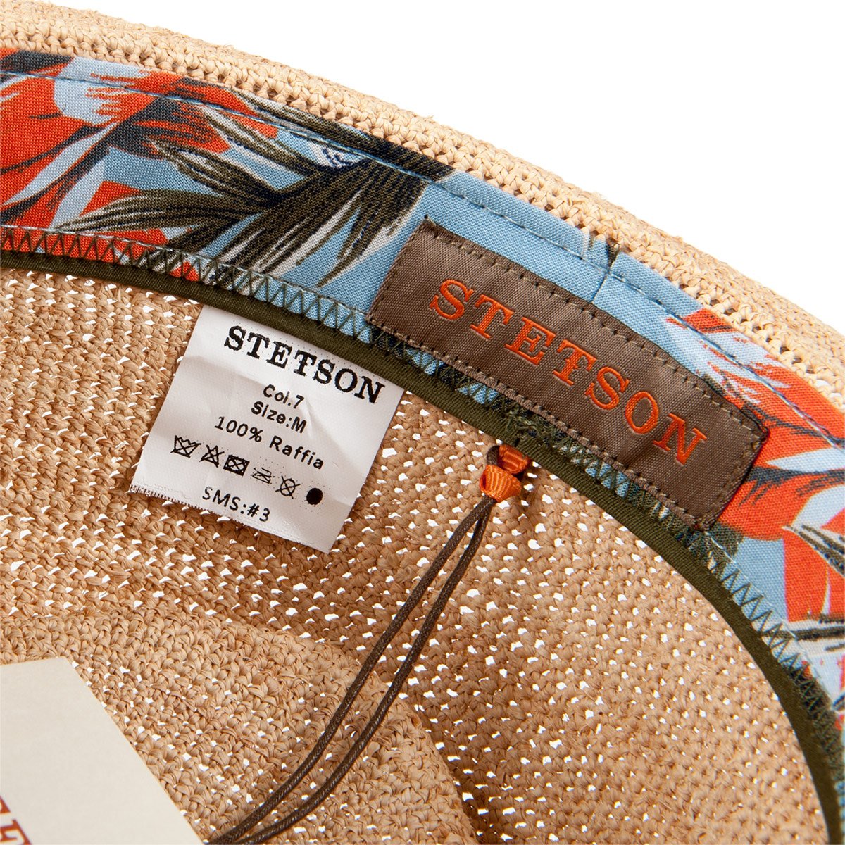 Stetson Cappello di Paglia Tavello Palm Player Donna/Uomo - Cappelli da