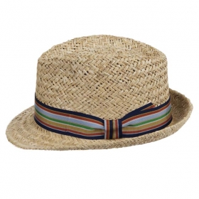 Trilby multicolor in paglia naturale