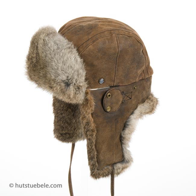 Splendido colbacco in pelle e lapin della STETSON