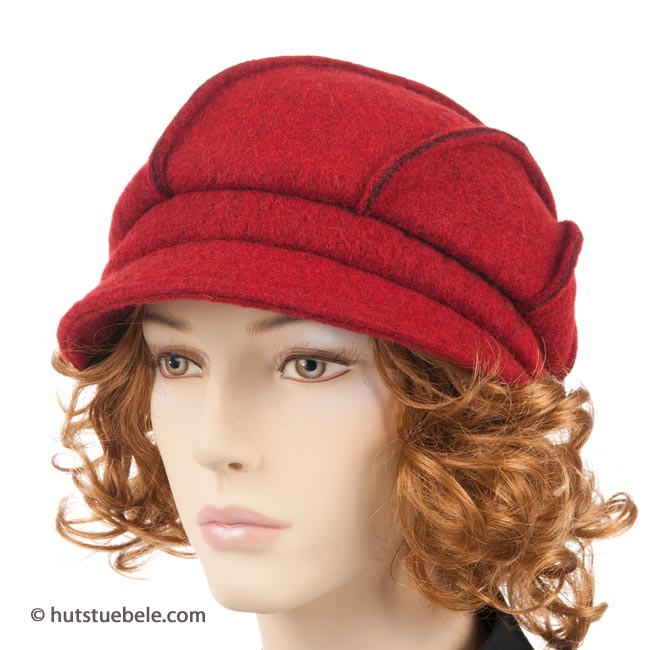 Elegante cappello alla monello con visiera