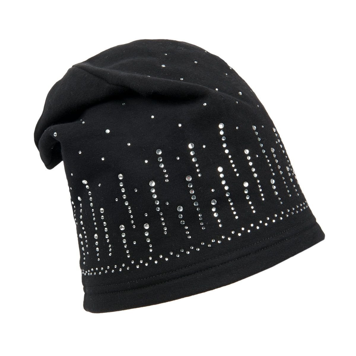 berretto cuffia beanie donna con motivo strass --\u003e cappelleria Hutstuebele  - cappelli e berretti per uomo donna bambino
