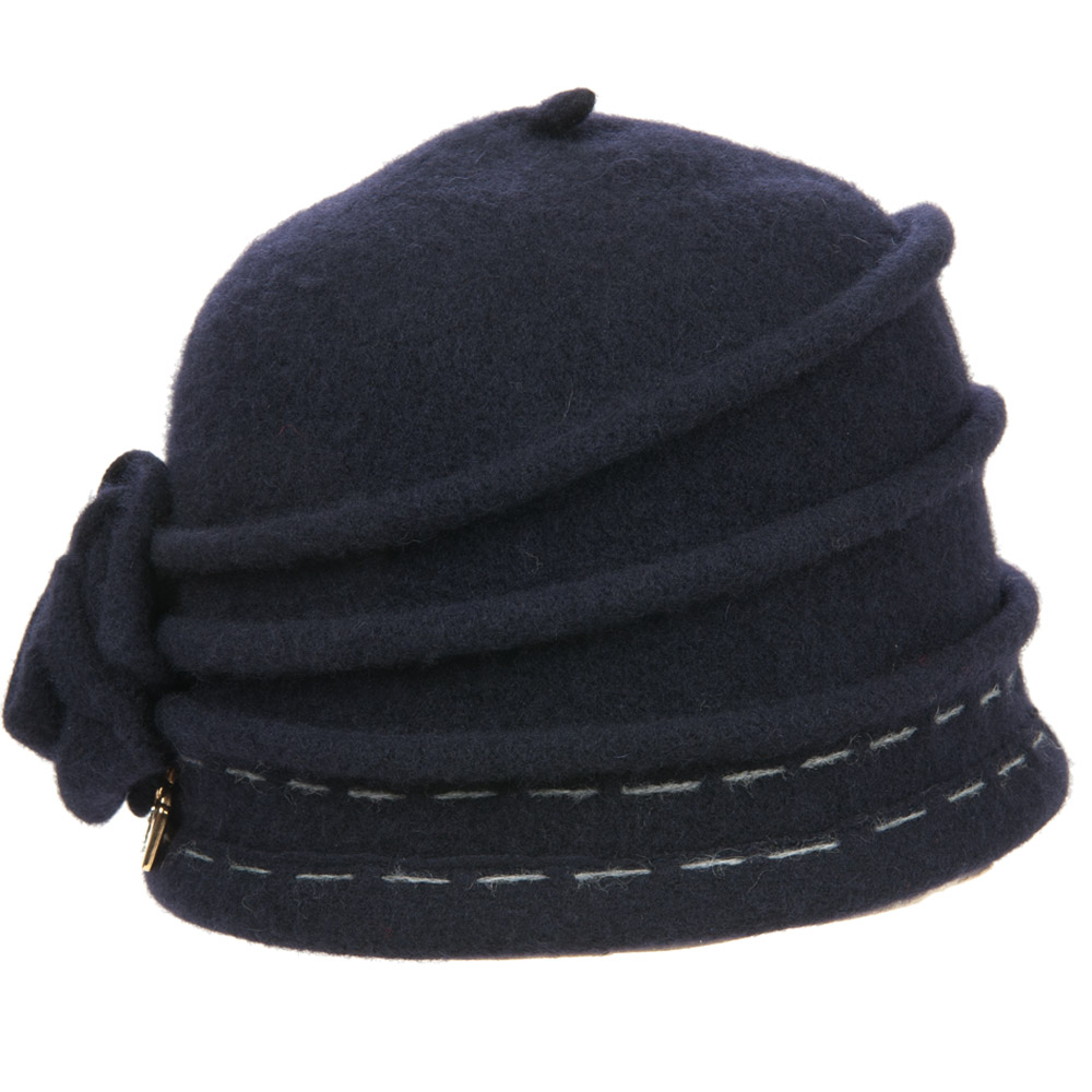 Velasca | Berretto blu in pura lana, made in aly